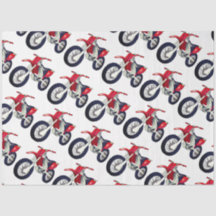 Aangepaste kleurenachtergrond rode vuilnisbak moto