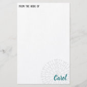 Aangepaste kleurenbalk briefpapier (Voorkant)