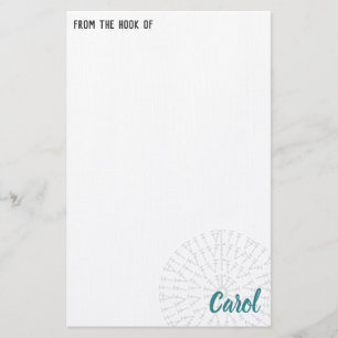 Aangepaste kleurenbalk briefpapier