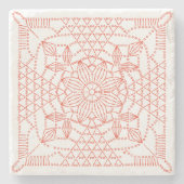 Aangepaste kleurenbalk stenen onderzetter (Voorkant)