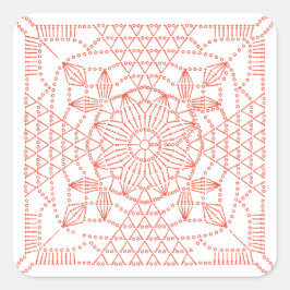 Aangepaste kleurenbalk vierkante sticker