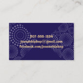 Aangepaste kleurenballen van garen met haakpenhake visitekaartje (Achterkant)