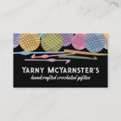 Aangepaste kleurenballetjes van garen met haakpenh visitekaartje (Voorkant)