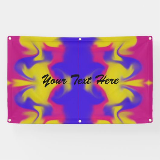 Aangepaste kleurenbanner spandoek (Horizontaal)