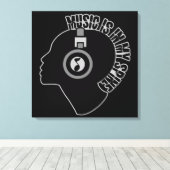 Aangepaste kleurencanvas muziek afdrukken (Insitu (Houten vloer))