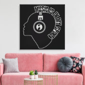 Aangepaste kleurencanvas muziek afdrukken (Insitu (Woonkamer))