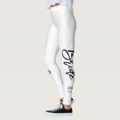 Aangepaste kleurendeclaratiescript "Bride" Leggings (Links)
