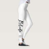 Aangepaste kleurendeclaratiescript "Bride" Leggings (Rechts)