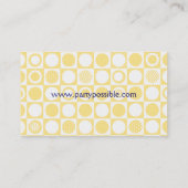 Aangepaste kleurendetende keuken chef-cateringkaar visitekaartje (Achterkant)