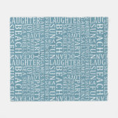 Aangepaste kleurendoorsnede voor elk vakhuis fleece deken (Voorkant (Horizontaal))