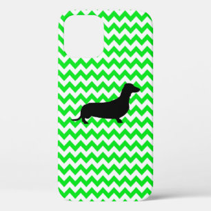 Aangepaste kleurendruk met Dachshund Silhouette Ca Case-Mate iPhone Case