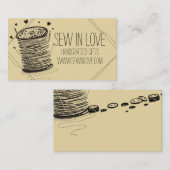 Aangepaste kleurenduizerspool van naaigarens visitekaartje (Voorkant / Achterkant)