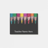 Aangepaste kleurenencils voor leraren post-it® notes (Voorkant)