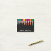 Aangepaste kleurenencils voor leraren post-it® notes (Op bureau)