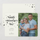 Aangepaste kleurenfoto Happy Valentijnsdag foto Feestdagenkaart (Voorkant / Achterkant)
