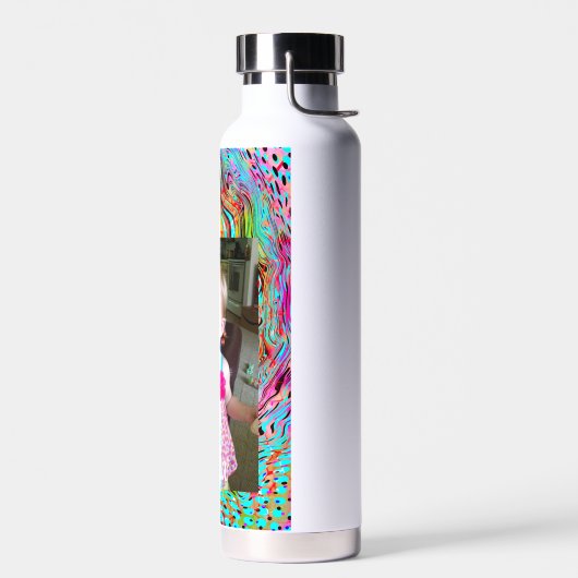 Aangepaste kleurenfoto waterfles (Links)