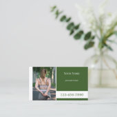 Aangepaste kleurenfotofitness - persoonlijke train visitekaartje (Staand voorkant)