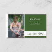 Aangepaste kleurenfotofitness - persoonlijke train visitekaartje (Voorkant)