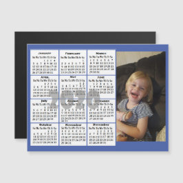 Aangepaste kleurenfotokalender magnetische uitnodiging