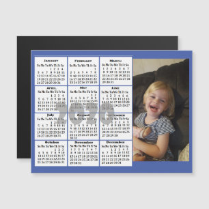 Aangepaste kleurenfotokalender magnetische uitnodiging
