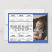 Aangepaste kleurenfotokalender magnetische uitnodiging (Voorkant)