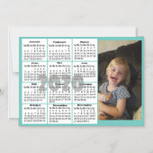 Aangepaste kleurenfotokalender magnetische uitnodiging (Voorkant)