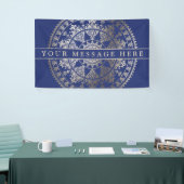 Aangepaste kleurengebeurtenisbanner Gold Foil Mand Spandoek (Beurs)