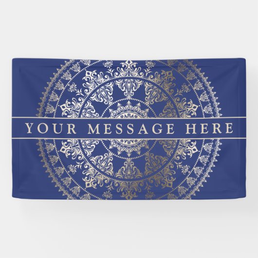 Aangepaste kleurengebeurtenisbanner Gold Foil Mand Spandoek (Horizontaal)