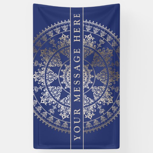 Aangepaste kleurengebeurtenisbanner Gold Foil Mand Spandoek (Verticaal)