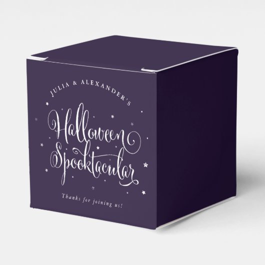 Aangepaste kleurenhalloween Spooktacular Favor Box Bedankdoosjes (Voorkant Zijde)