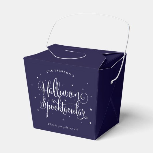 Aangepaste kleurenhalloween Spooktacular Favor Box Bedankdoosjes (Voorkant Zijde)