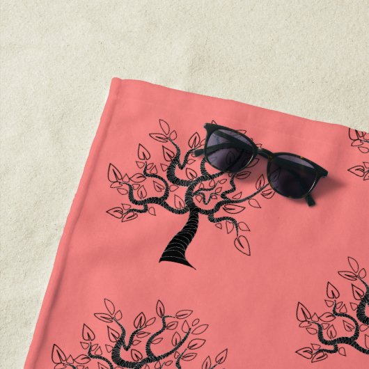 Aangepaste kleurenhanddoek met structuur strandlaken (In situ)