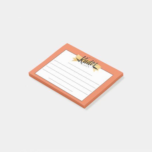 Aangepaste kleurenherkenning van werknemers na her post-it® notes (Schuin)