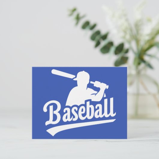 Aangepaste kleurenhonkbal briefkaart (Staand voorkant)