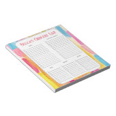 Aangepaste kleureninktlijst voor verven notitieblok (Schuin)