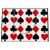 Aangepaste kleurenkaart voor deck-Vegas, hart/scho Large Cadeautasje (Voorkant)