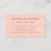 Aangepaste kleurenkamerikentpictogram Realtor Visitekaartje (Achterkant)