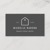 Aangepaste kleurenkamerikentpictogram Realtor Visitekaartje (Voorkant)