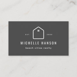 Aangepaste kleurenkamerikentpictogram Realtor Visitekaartje