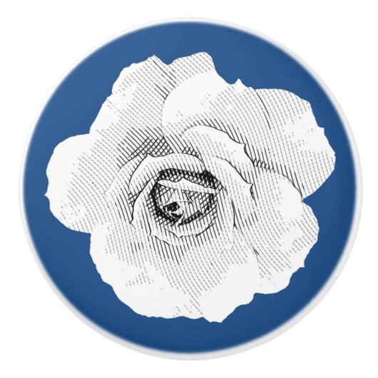 Aangepaste kleurenkast voor grafisch Roos Keramische Knop (Voorkant)