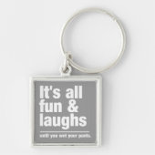 Aangepaste kleurenketen voor FUN & LAUGHS Sleutelhanger (Voorkant)