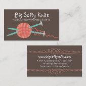 aangepaste kleurenkogel van breinnaalden van garen visitekaartje (Voorkant / Achterkant)