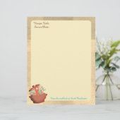 Aangepaste kleurenkookaroma's recept letterhead (Staand voorkant)