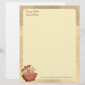 Aangepaste kleurenkookaroma's recept letterhead (Voorkant / Achterkant)