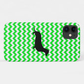 Aangepaste kleurenkruid met Dachshund Silhouette Case-Mate iPhone Case (Achterkant (horizontaal))