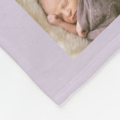 Aangepaste kleurenlegant handschrift fotocollage fleece deken (Hoek)