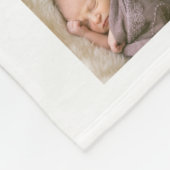 Aangepaste kleurenlegant handschrift fotocollage fleece deken (Hoek)