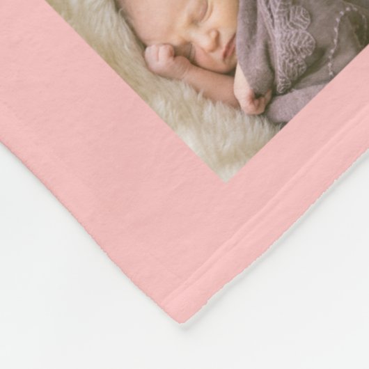 Aangepaste kleurenlegant handschrift fotocollage fleece deken (Hoek)