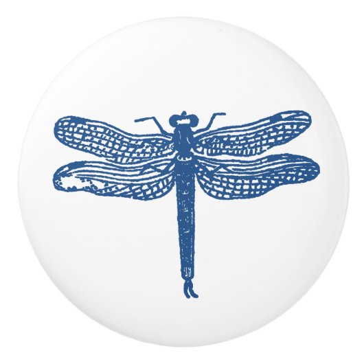 Aangepaste kleurenlibel - kabinetschoppen keramische knop (Voorkant)