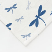 Aangepaste kleurenlibellen - Diverse schaduwen Fleece Deken (Hoek)